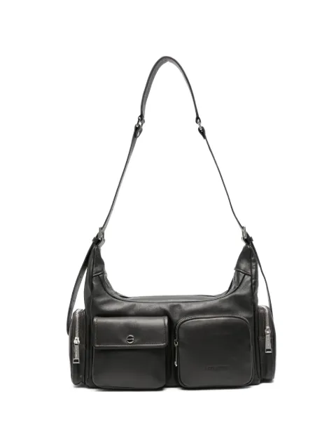 Lancaster Caramella pocket-detail leather shoulder bag