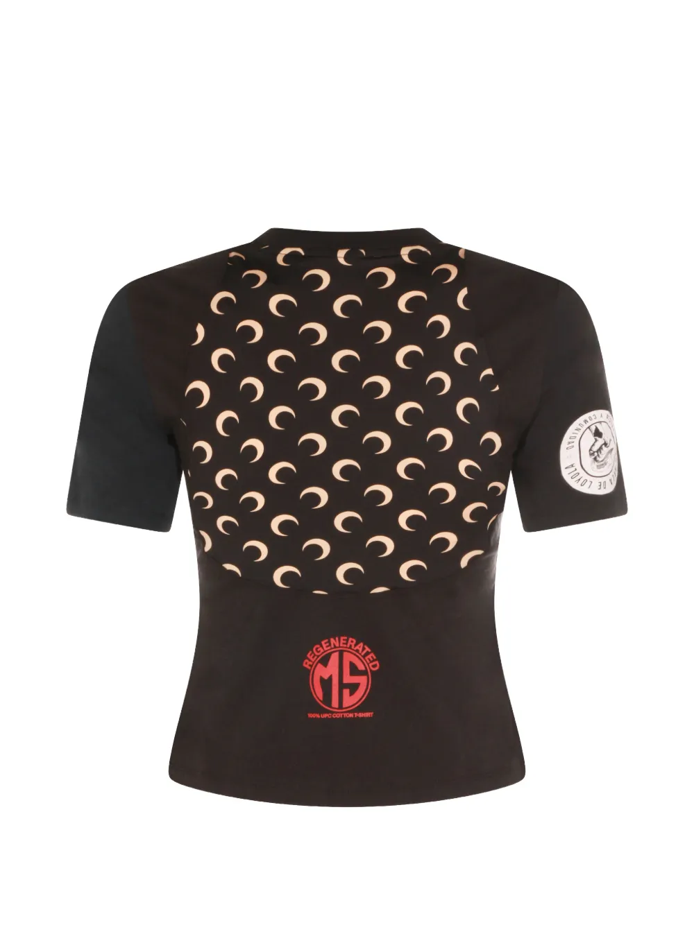 Marine Serre T-shirt met grafische print Zwart
