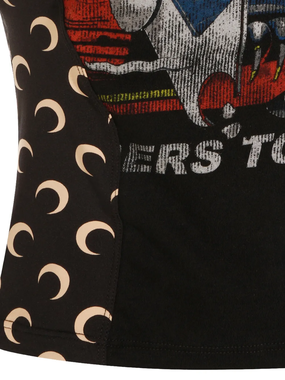 Marine Serre T-shirt met grafische print Zwart