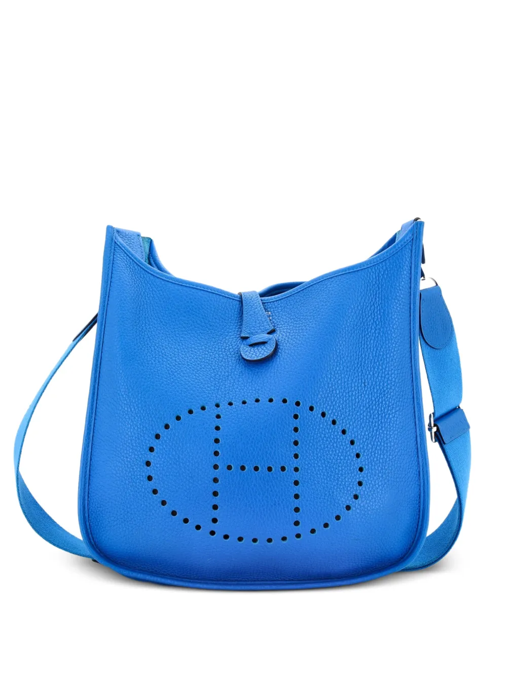 Hermès Pre-Owned Evelyne Bag Gen III Clemence PM crossbody bag - Blu
