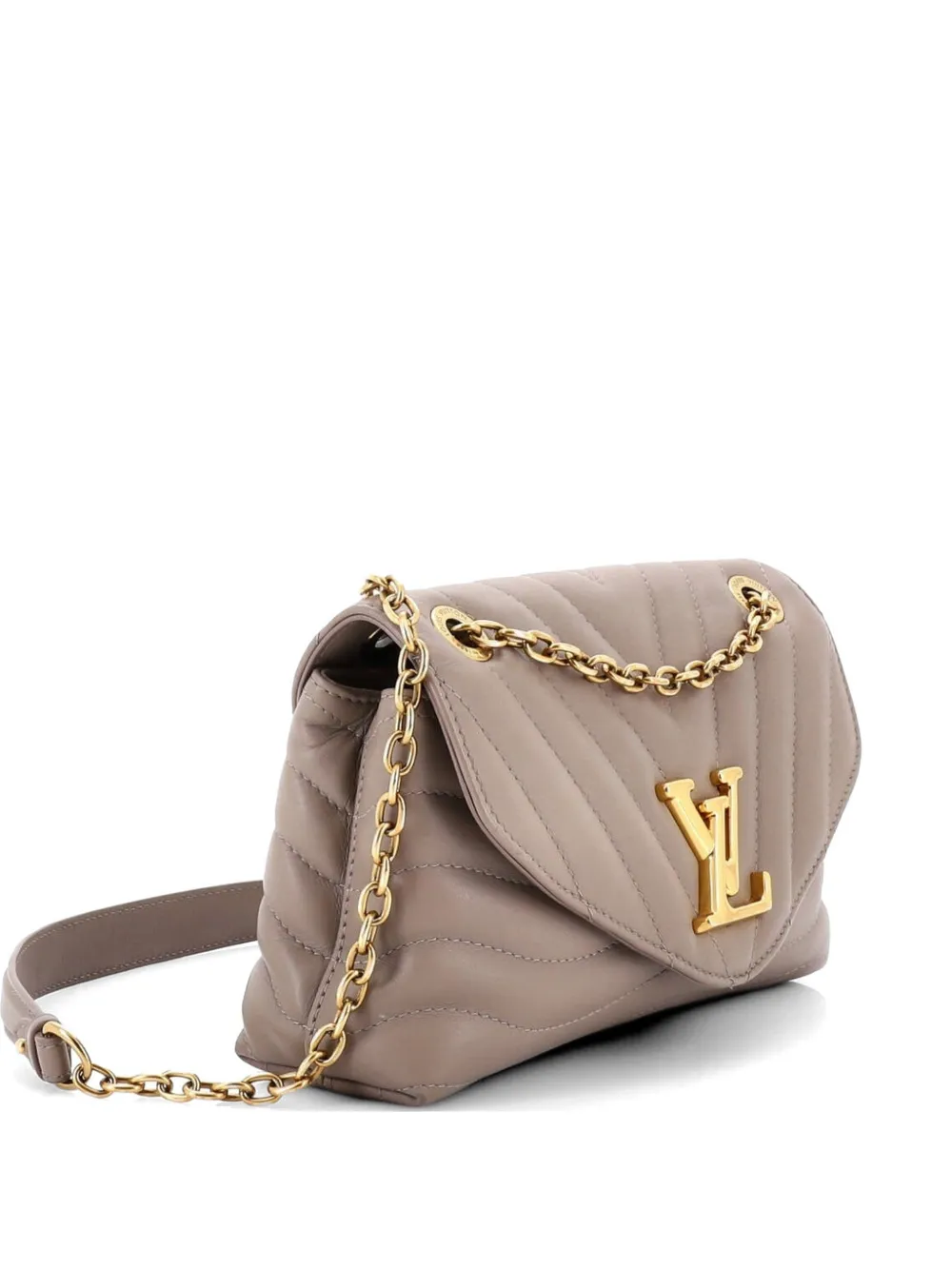 Louis Vuitton Pre-Owned New Wave Chain Bag NM Quilted Leather MM crossbody bag - Toni neutri