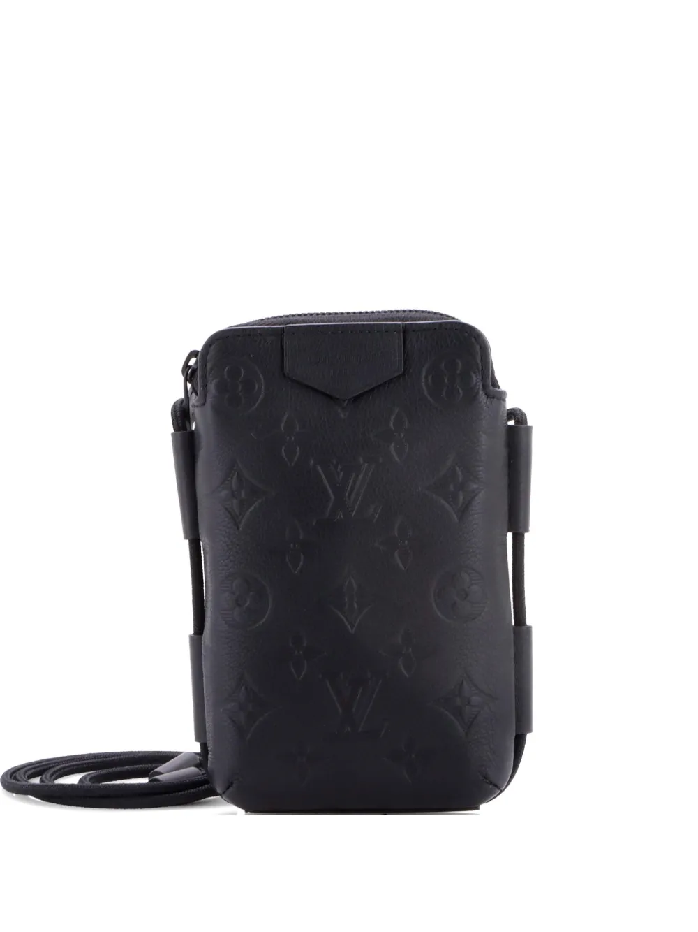 Louis Vuitton Pre-Owned Lace Up Pouch Monogram Shadow Leather crossbody bag - Nero