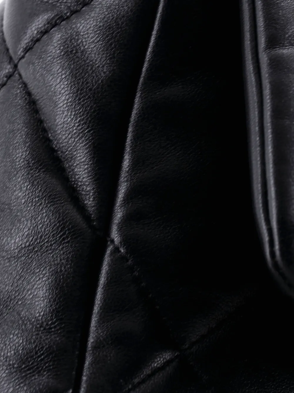 Chanel Pre-owned 19 Flap Bag Quilted Stitched Lambskin Medium Shoulder Bag in Black, view 5