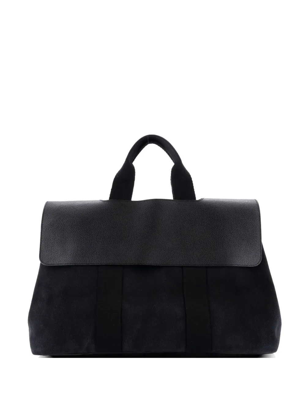 Hermès Pre-Owned Valparaiso Bag Toile and Leather MM tote bag - Nero