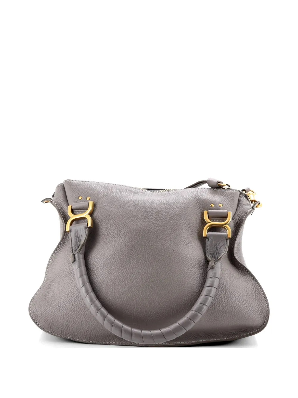 Chloé Pre-Owned Marcie Leather Medium satchel - Grigio