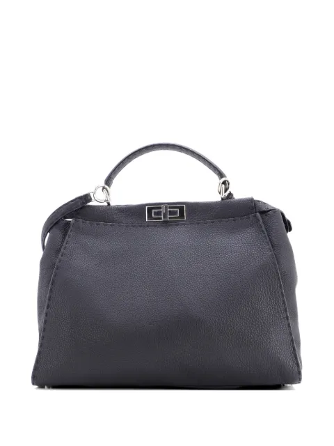 Fendi Pre-Owned Selleria Peekaboo Bag Grainy Leather Large satchel