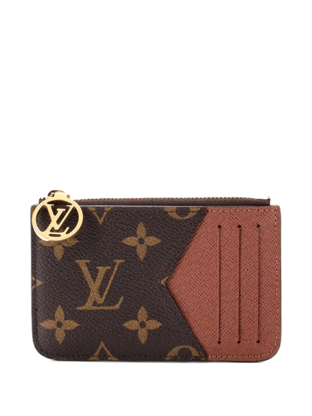 Louis Vuitton Pre-Owned Romy Monogram Canvas card holder - Braun