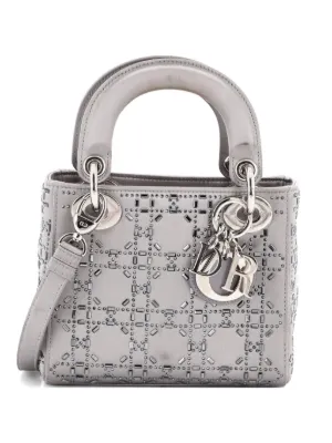 Christian Dior Pre-Owned Lady Dior Bag Crystal Embellished Cannage