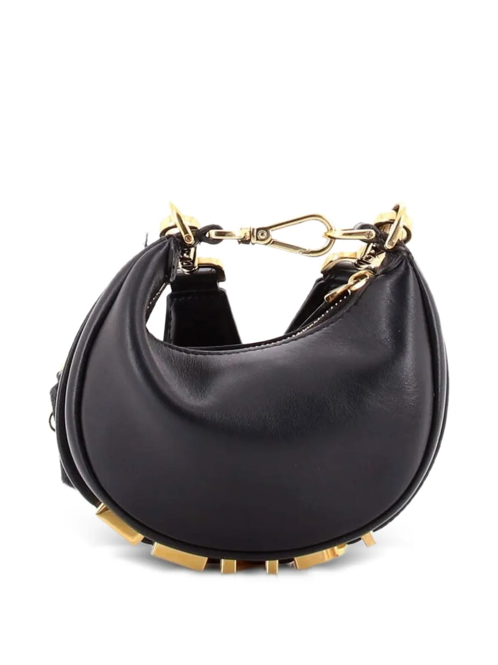 Fendi Pre-Owned Fendigraphy Bag Leather Mini shoulder bag - Nero