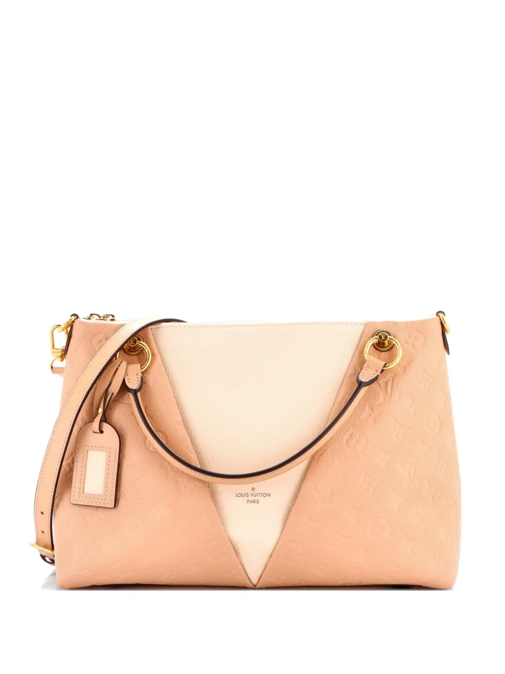 Louis Vuitton Pre-Owned V Monogram Empreinte Leather MM tote bag - Nude