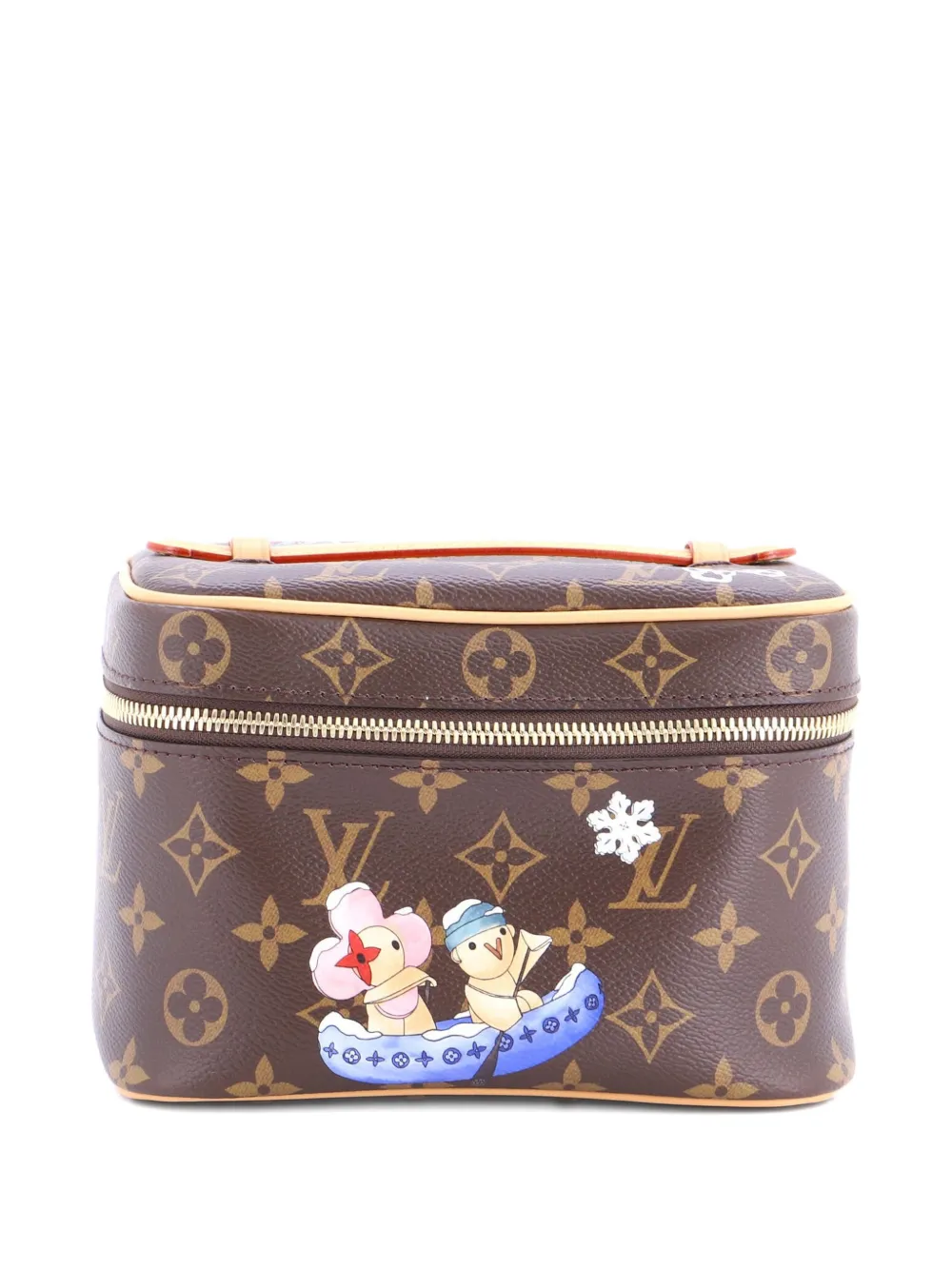Louis Vuitton Pre-Owned Nice Vanity Case Limited Edition Vivienne Xmas Monogram Canvas Mini pouch - Marrone
