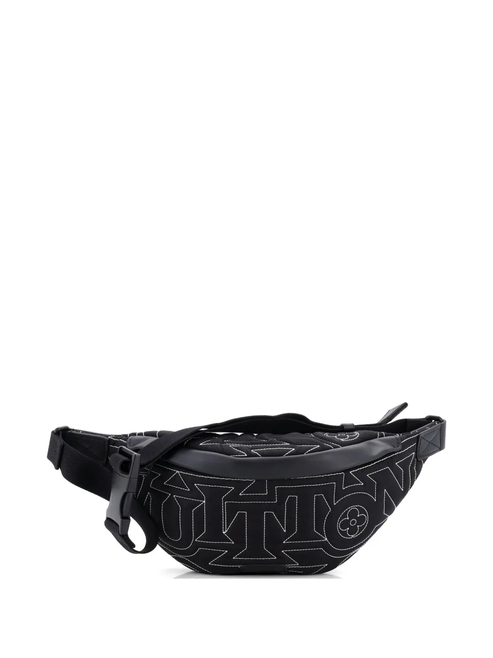 Louis Vuitton Pre-Owned Discovery Bumbag Limited Edition Snow Capsule Embroidered Monogram Nylon belt bag - Nero