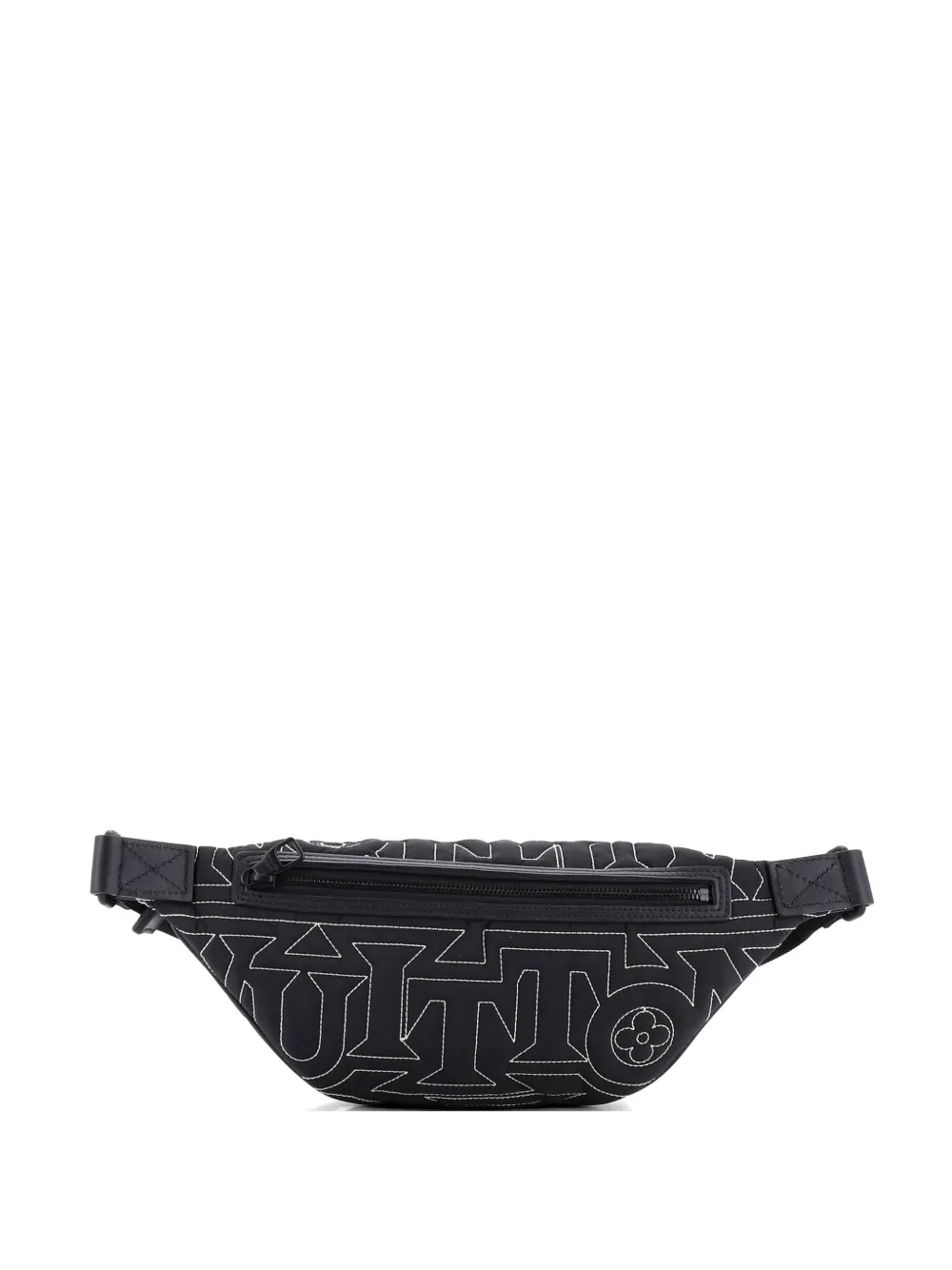 Louis Vuitton Pre-Owned Discovery Bumbag Limited Edition Snow Capsule Embroidered Monogram Nylon belt bag - Nero