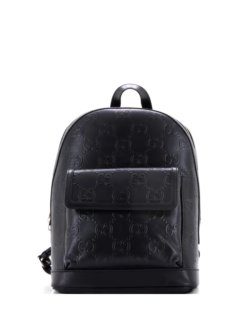 Gucci Pre-Owned Pocket GG Embossed Perforated Leather Large backpack - Schwarz
