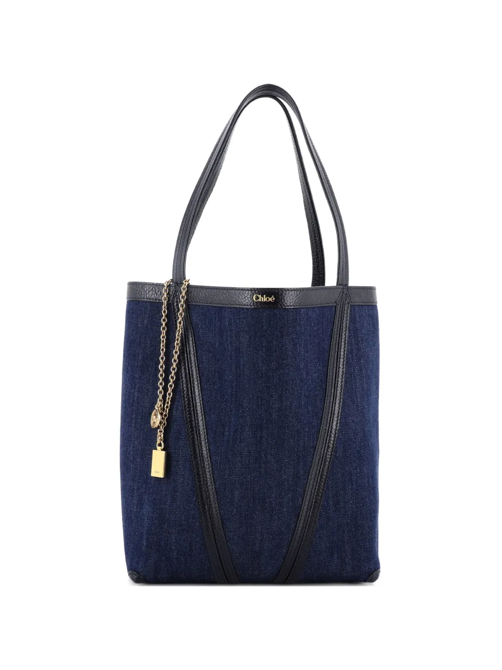 Chloé Pre-Owned Spin Denim Medium tote bag - Blau