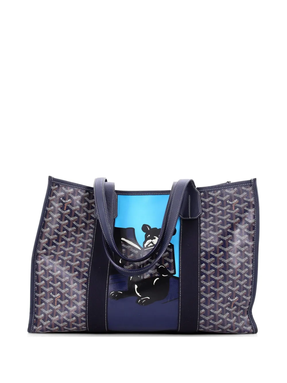 Goyard Pre-Owned Villette Printed Coated Canvas MM tote bag - Blu