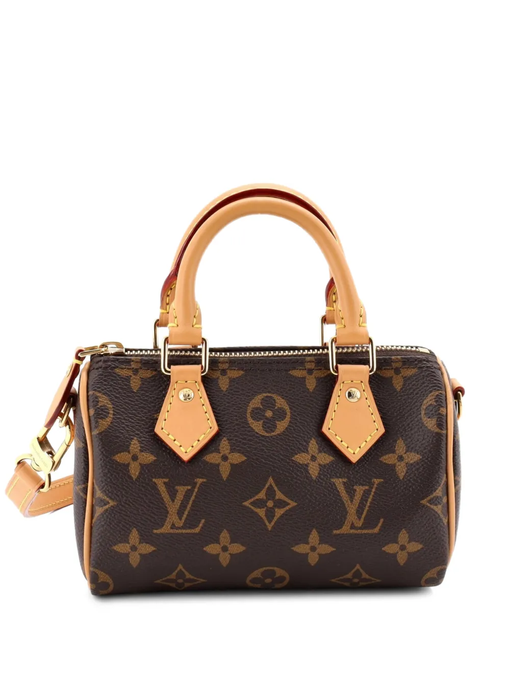 Louis Vuitton Pre-Owned Speedy Bandouliere NM Bag Monogram Canvas Nano crossbody bag - Braun