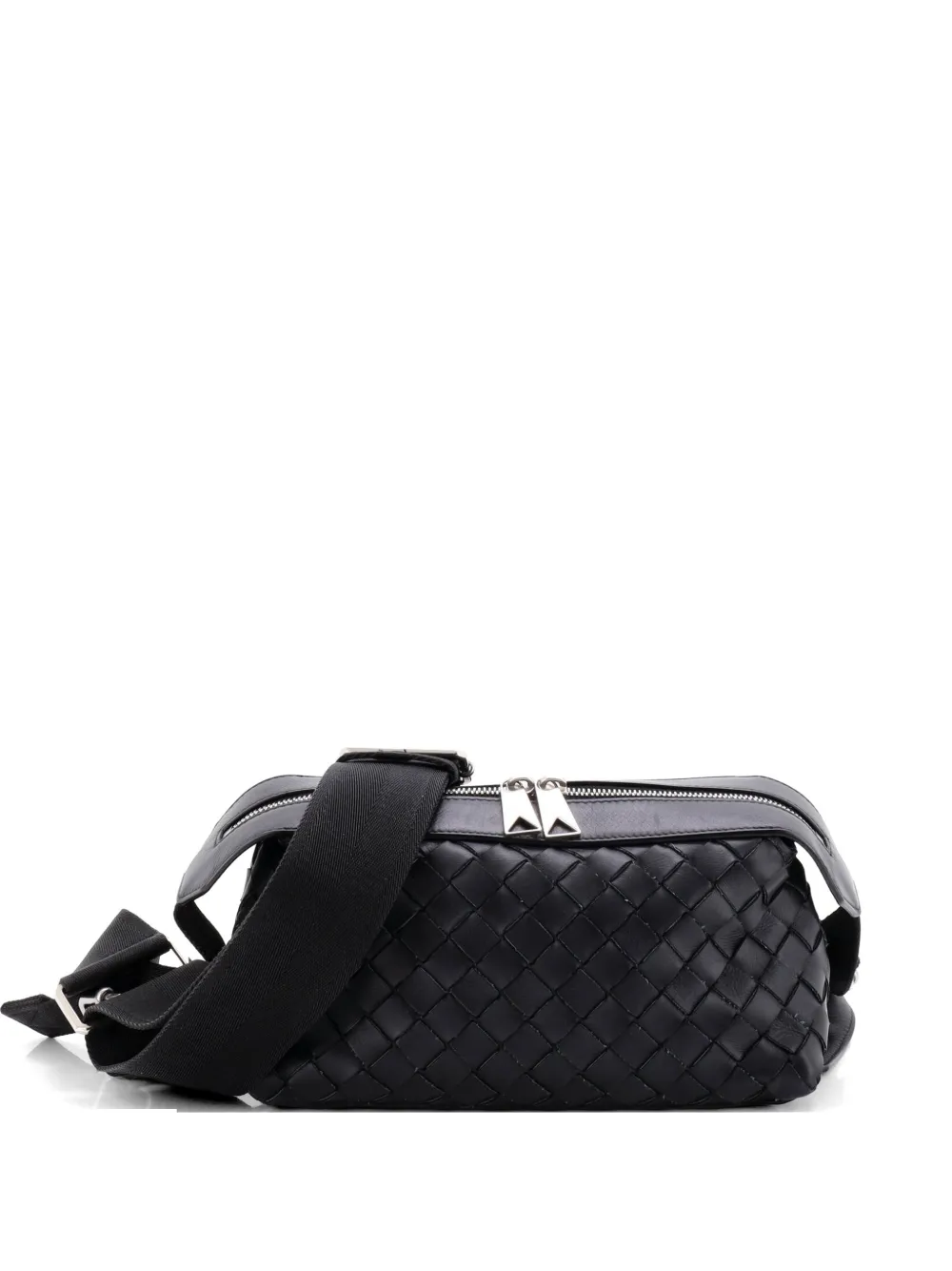 Bottega Veneta Pre-Owned Hydrology Sling Intrecciato Leather crossbody bag - Black