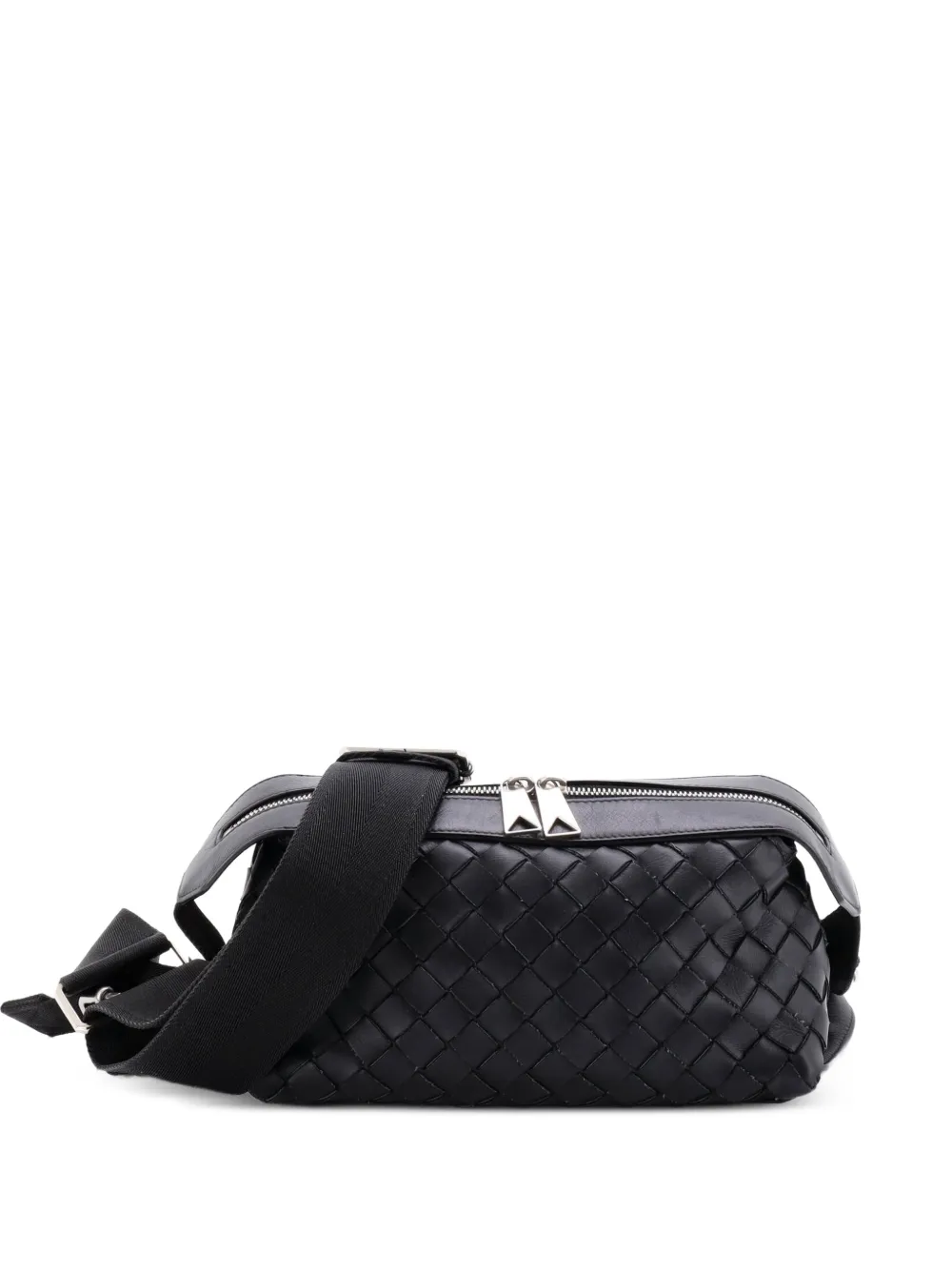 Bottega Veneta Pre-Owned Hydrology Sling Intrecciato Leather crossbody bag - Nero