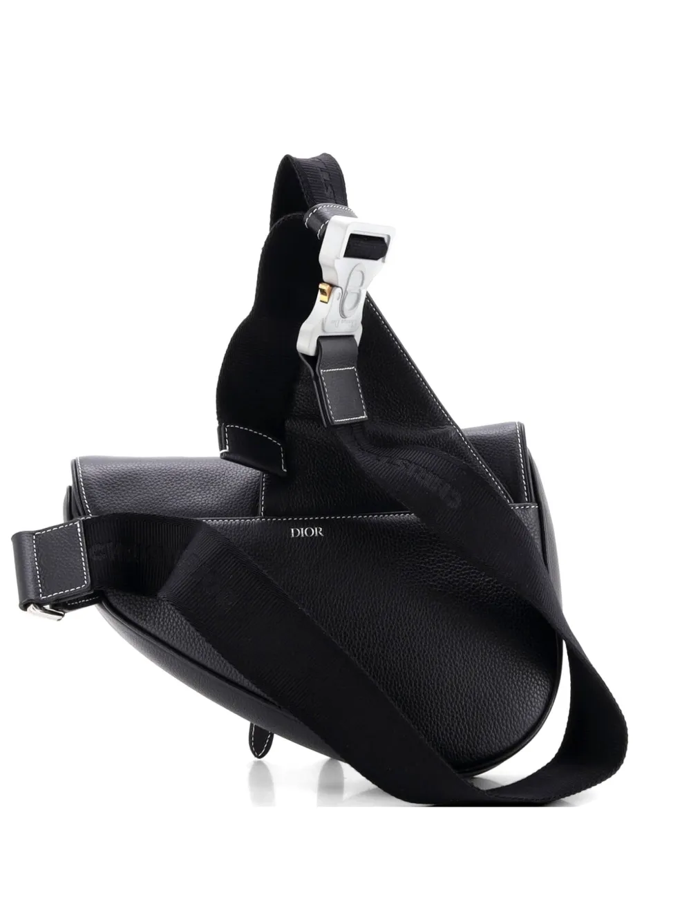 Christian Dior Pre-Owned Saddle Leather crossbody bag - Schwarz