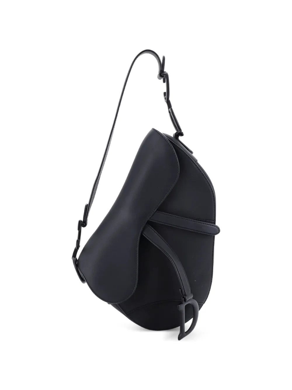 Christian Dior Pre-Owned Ultra Matte Saddle Handbag Leather Medium shoulder bag - Nero