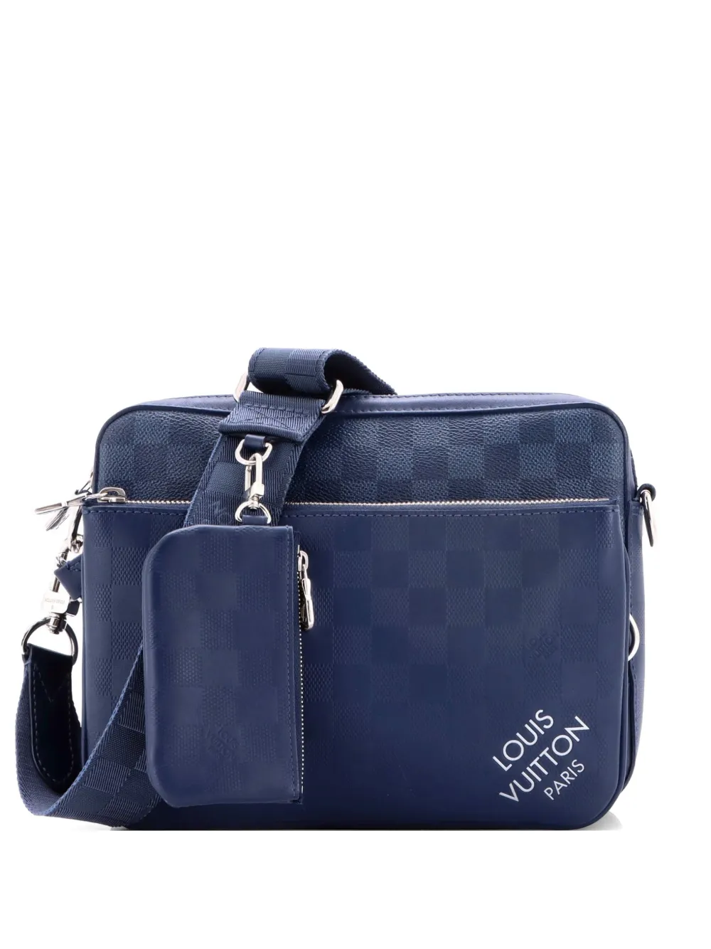 Louis Vuitton Pre-Owned Trio Messenger Bag Damier Infini Leather crossbody bag - Blu