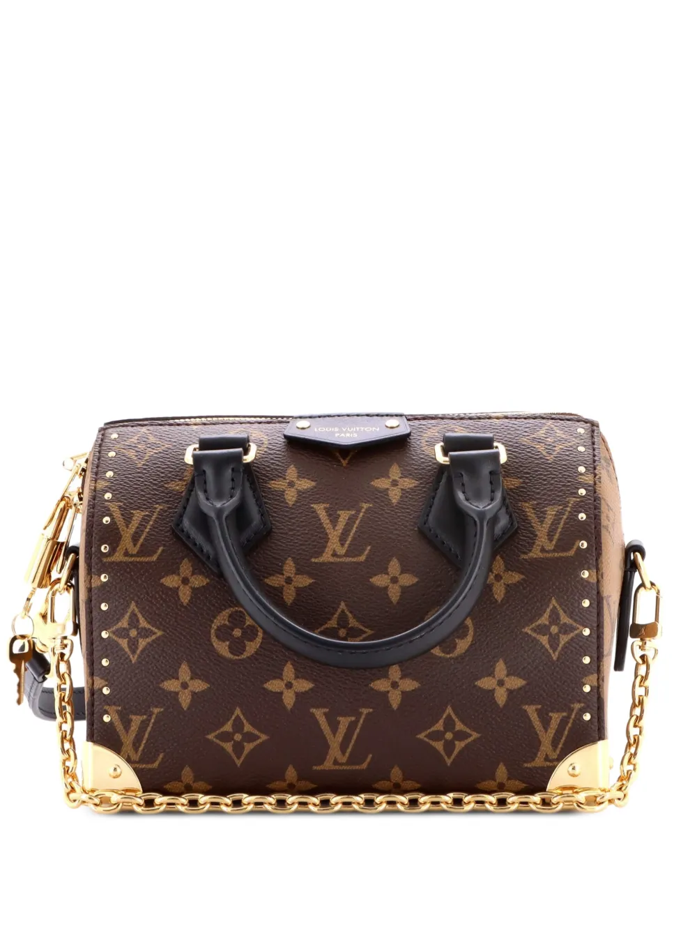 Louis Vuitton Pre-Owned Speedy Trunk Bag Reverse Monogram Canvas 20 satchel - Braun