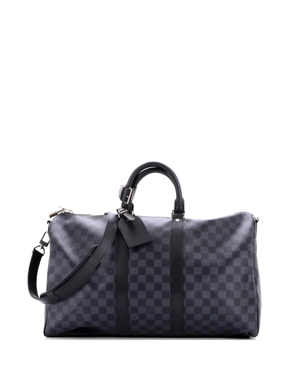 Louis Vuitton Pre-Owned Keepall Bandouliere Bag Damier Graphite 45 travel bag - Nero