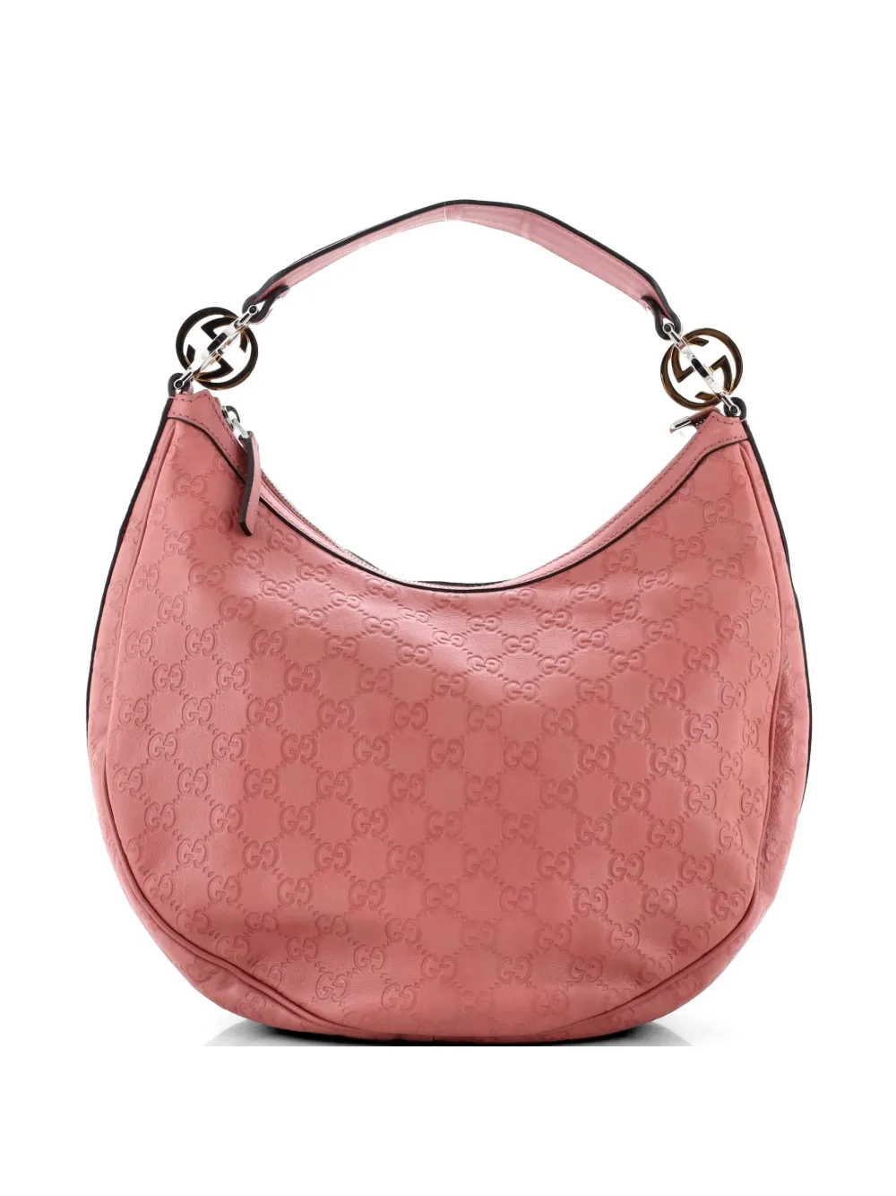 Gucci Pre-Owned Twins Guccissima Leather Medium hobo bag - Rosa