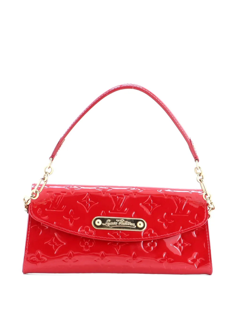 Louis Vuitton Pre-Owned Sunset Boulevard Handbag Monogram Vernis clutch bag - Rosso