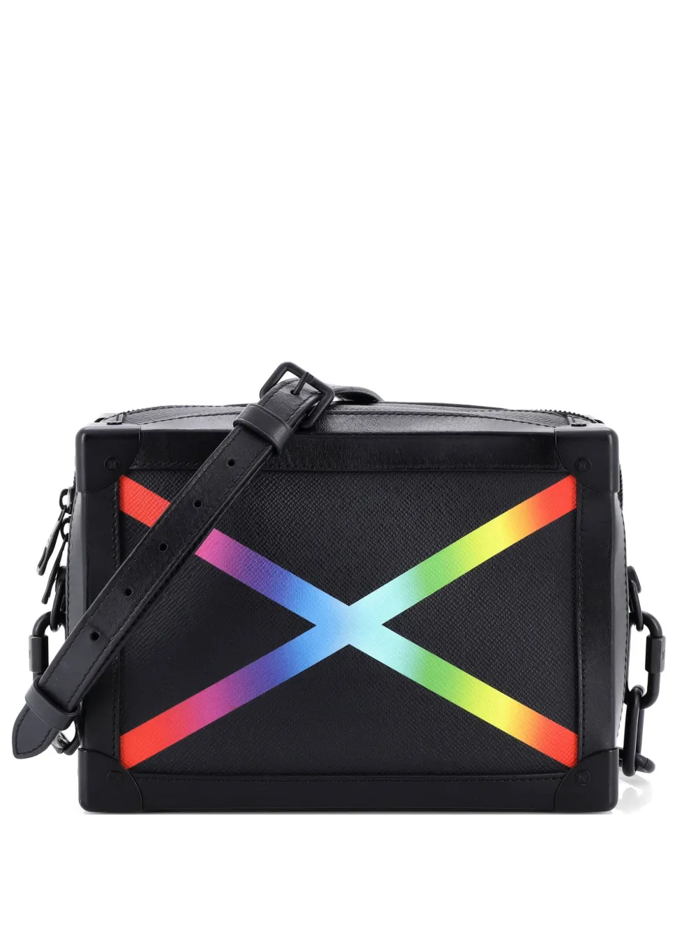 Louis Vuitton Pre-Owned Soft Trunk Bag Rainbow Taiga Leather crossbody bag - Nero
