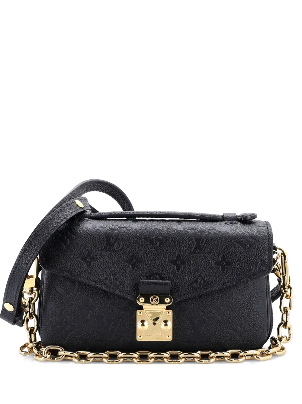 Louis Vuitton Pre-Owned Pochette Metis Monogram Empreinte Leather East West crossbody bag - Schwarz