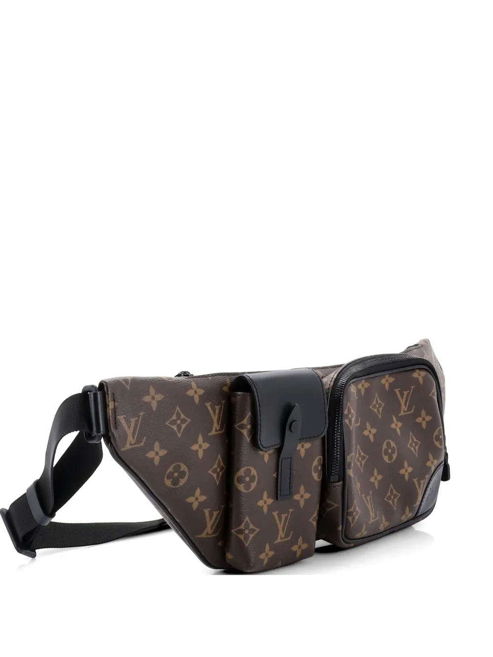 Louis Vuitton Pre-Owned Christopher Bumbag Macassar Monogram Canvas belt bag - Nero