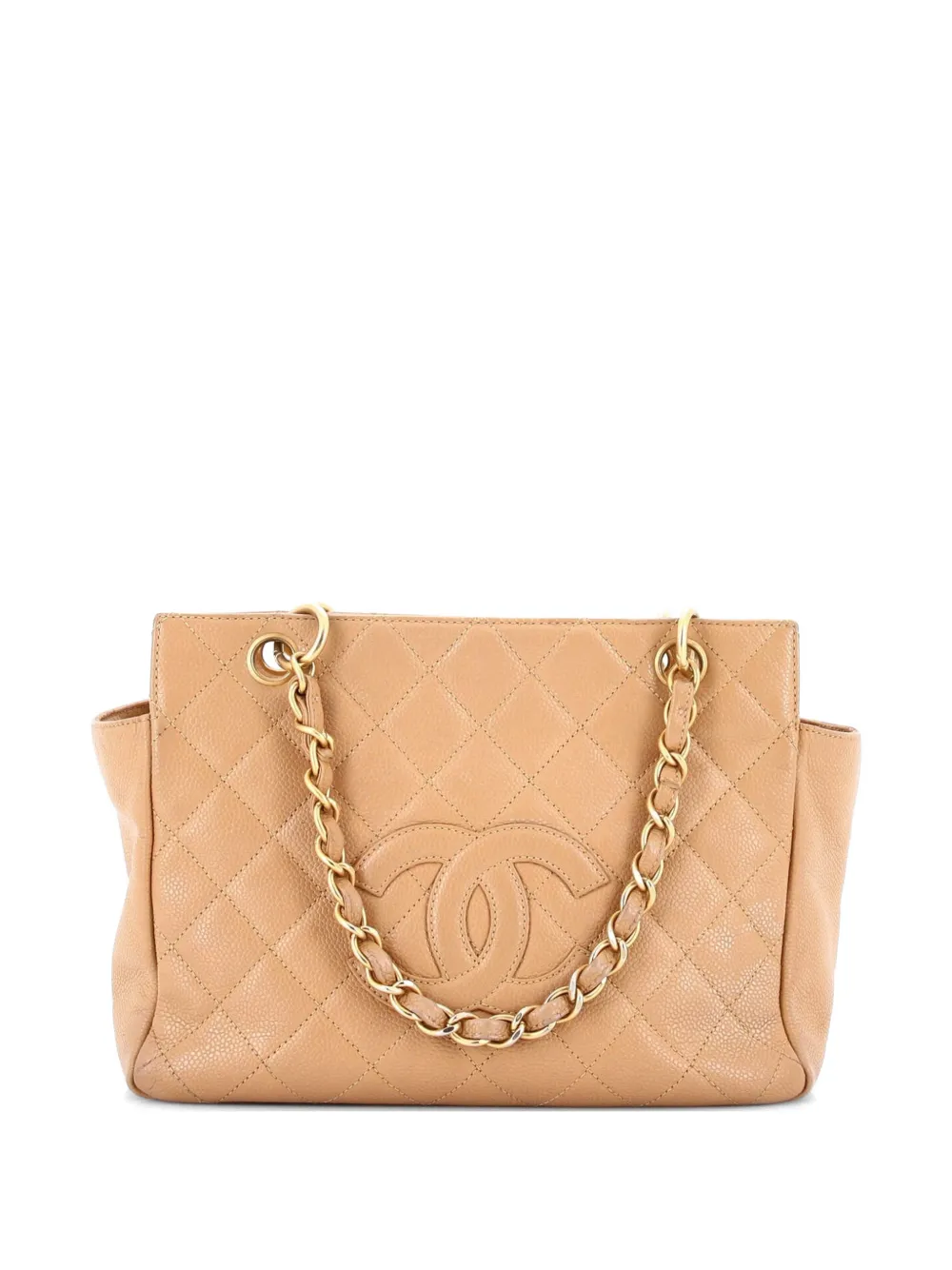 CHANEL Pre-Owned Petite Timeless Quilted Caviar tote bag - Toni neutri