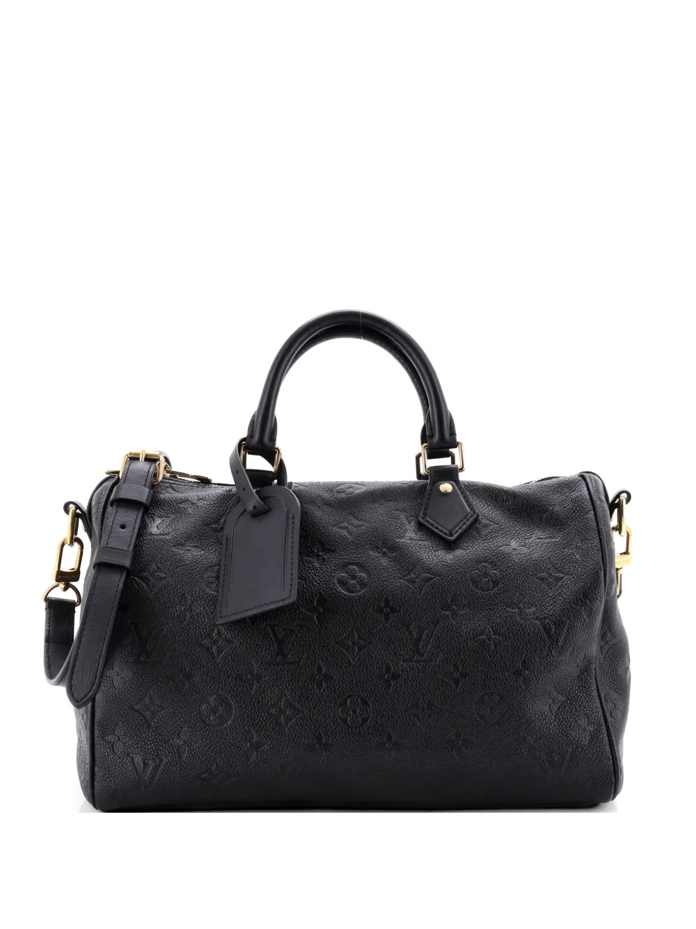 Louis Vuitton Pre-Owned Speedy Soft Bandouliere Bag Monogram Empreinte Leather 30 satchel - Nero