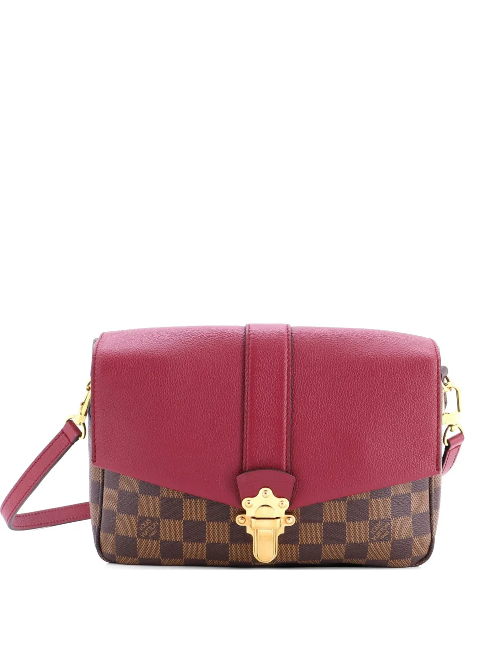 Louis Vuitton Pre-Owned Clapton Handbag Damier and Leather PM crossbody bag - Brown