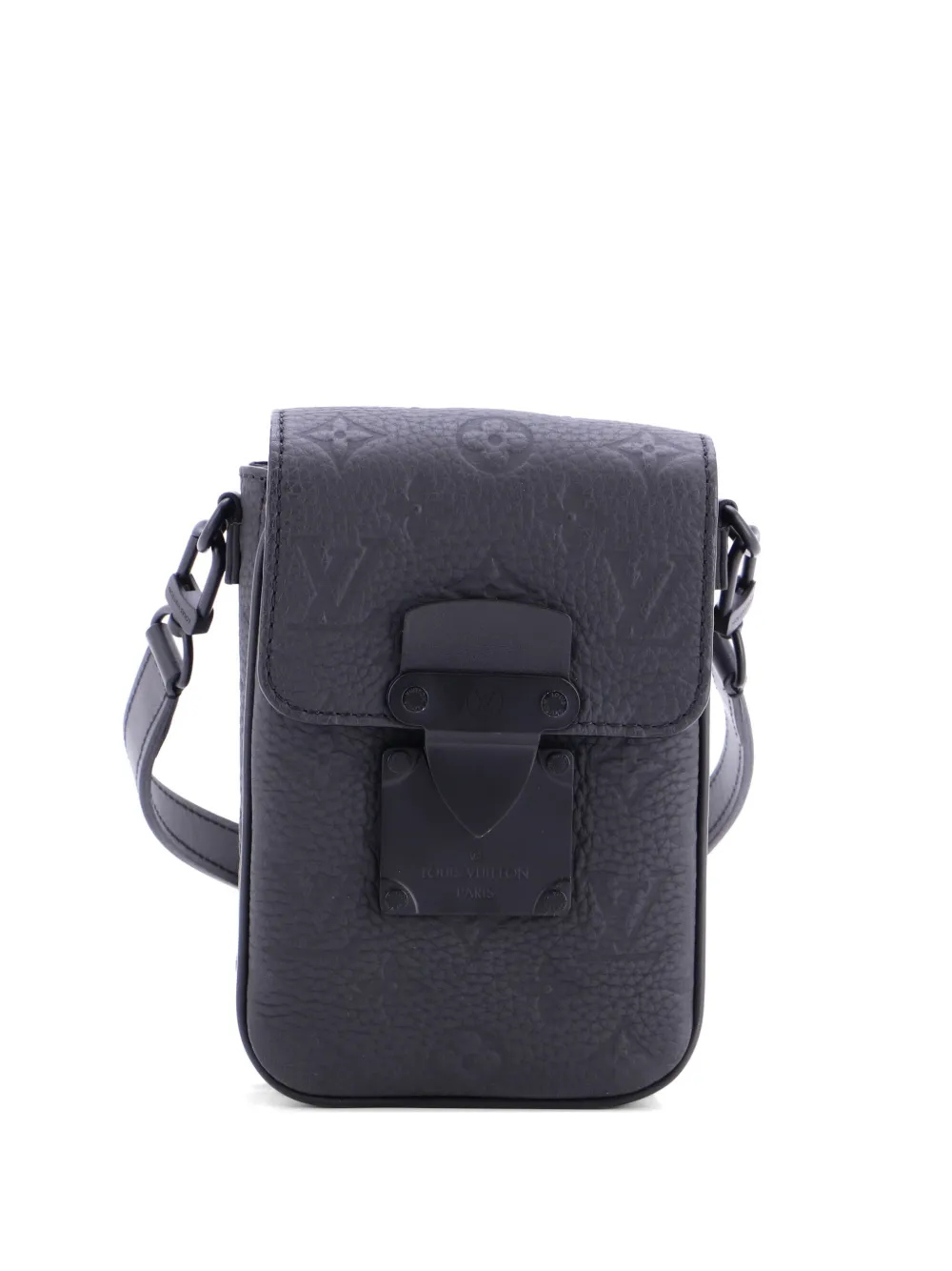 Louis Vuitton Pre-Owned S Lock Vertical Wearable Wallet Monogram Taurillon Leather crossbody bag - Nero