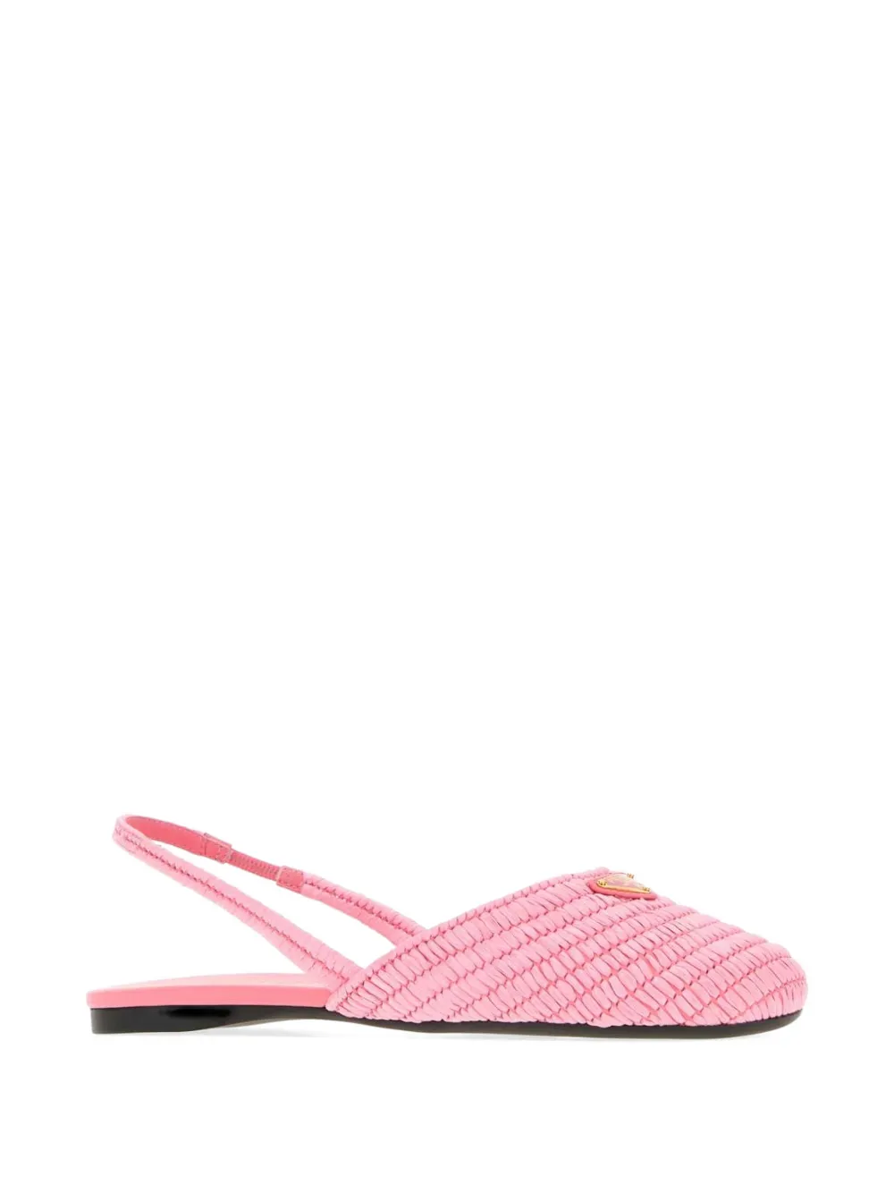 Prada woven slingback mules Roze
