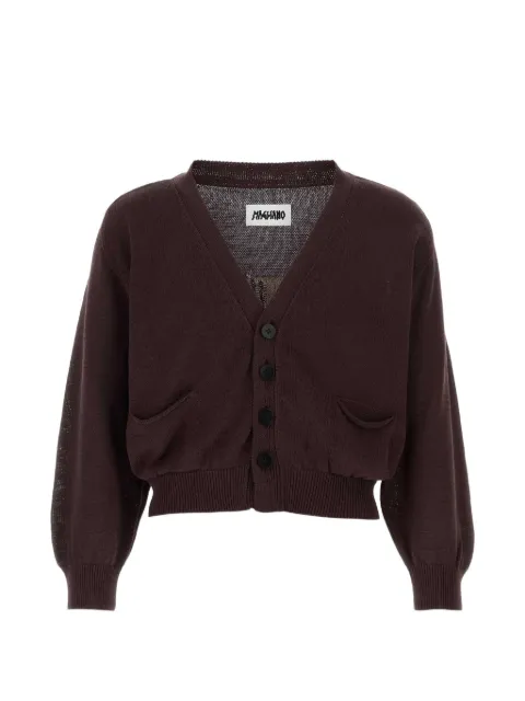 Magliano logo-intarsia cotton cardigan