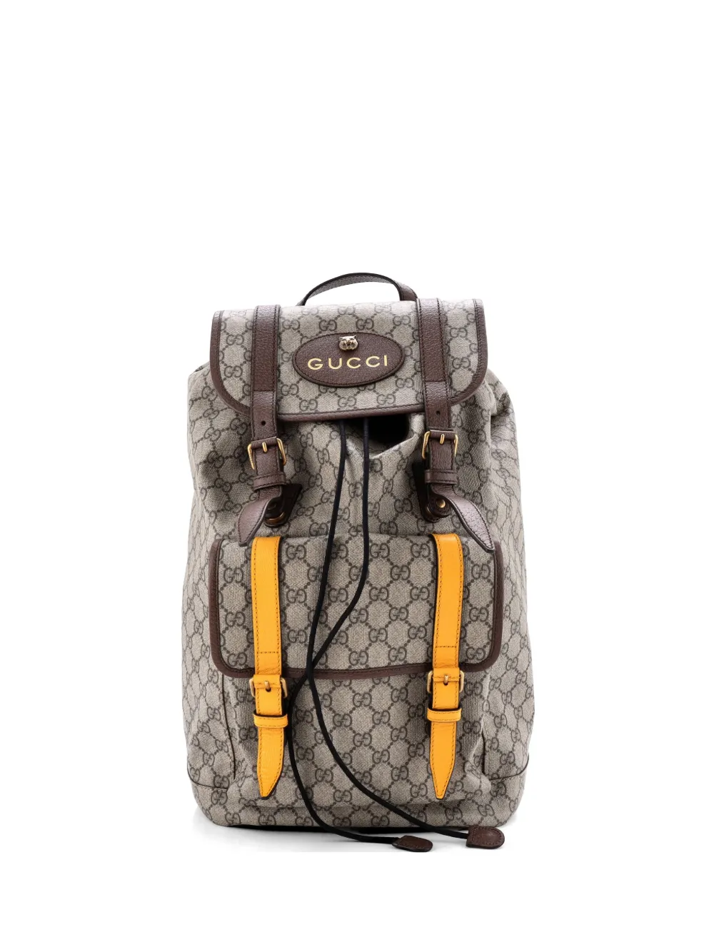 Gucci Pre-Owned Courrier Soft GG Coated Canvas Large backpack - Marrone
