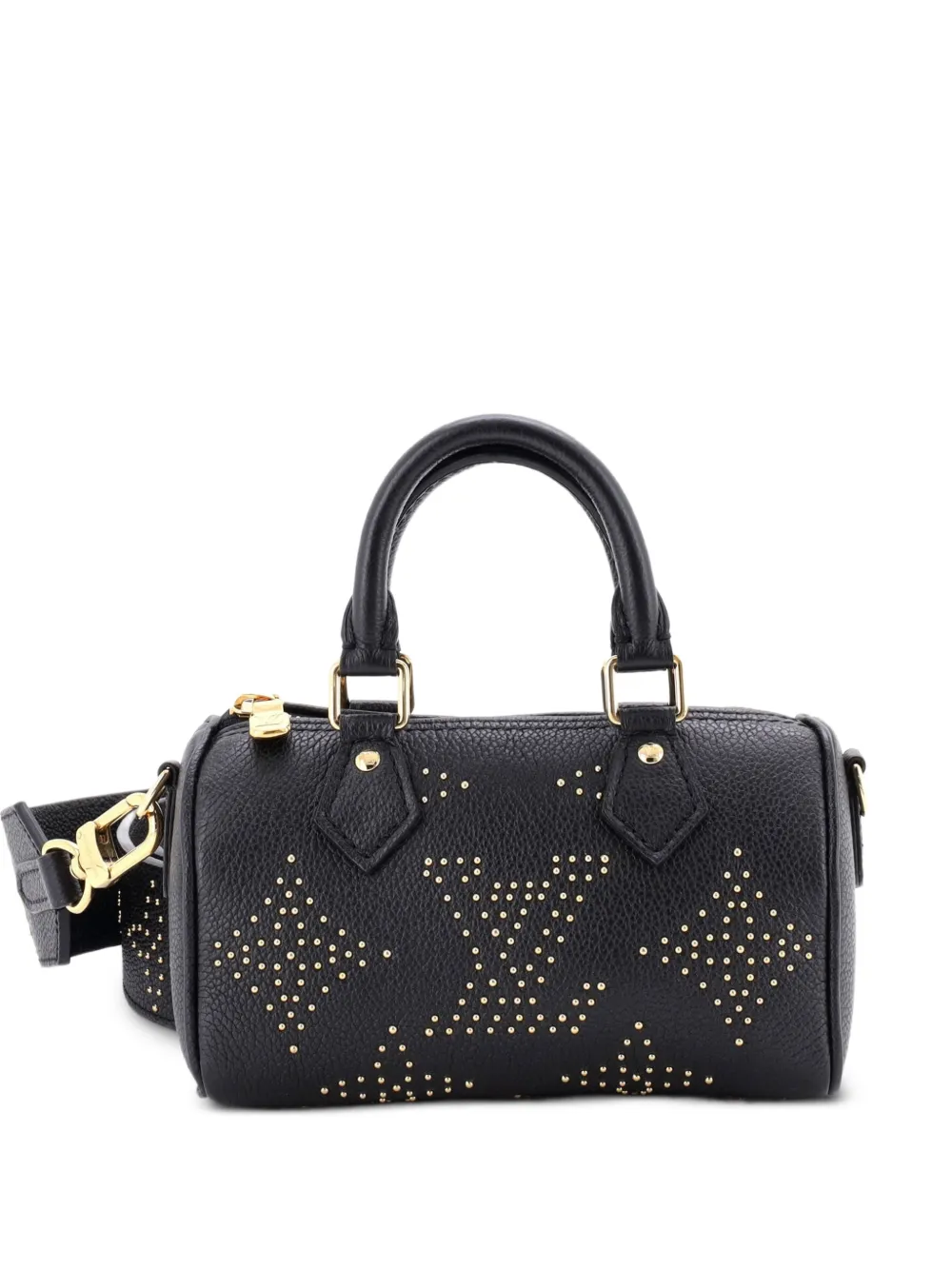 Louis Vuitton Pre-Owned Speedy Bandouliere NM Bag Studded Leather Nano travel bag - Black