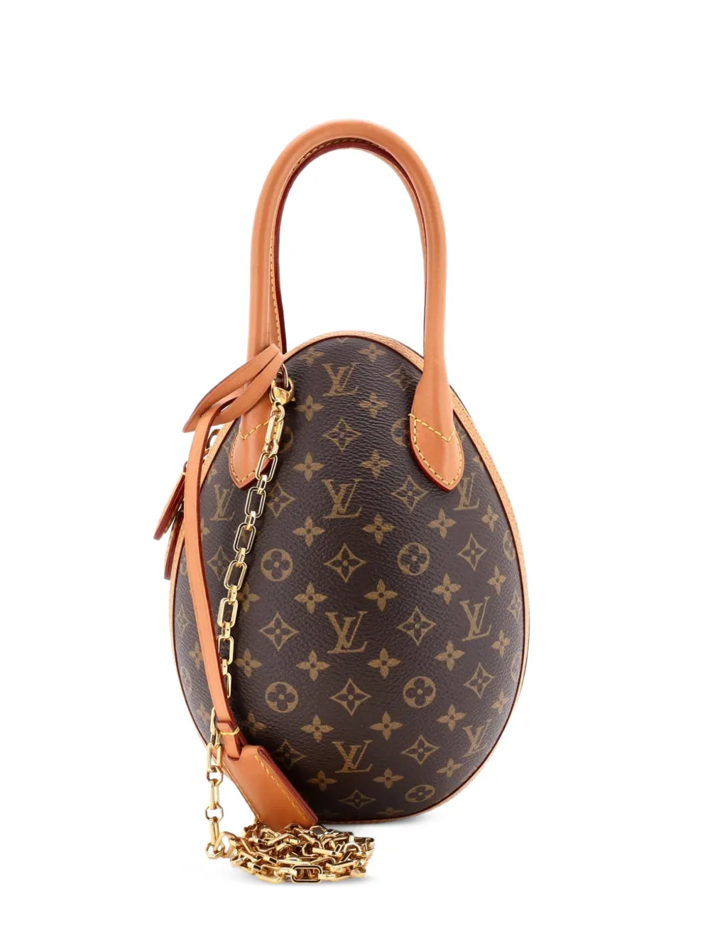 Louis Vuitton Pre-Owned Egg Bag Monogram Canvas and Leather crossbody bag - Marrone