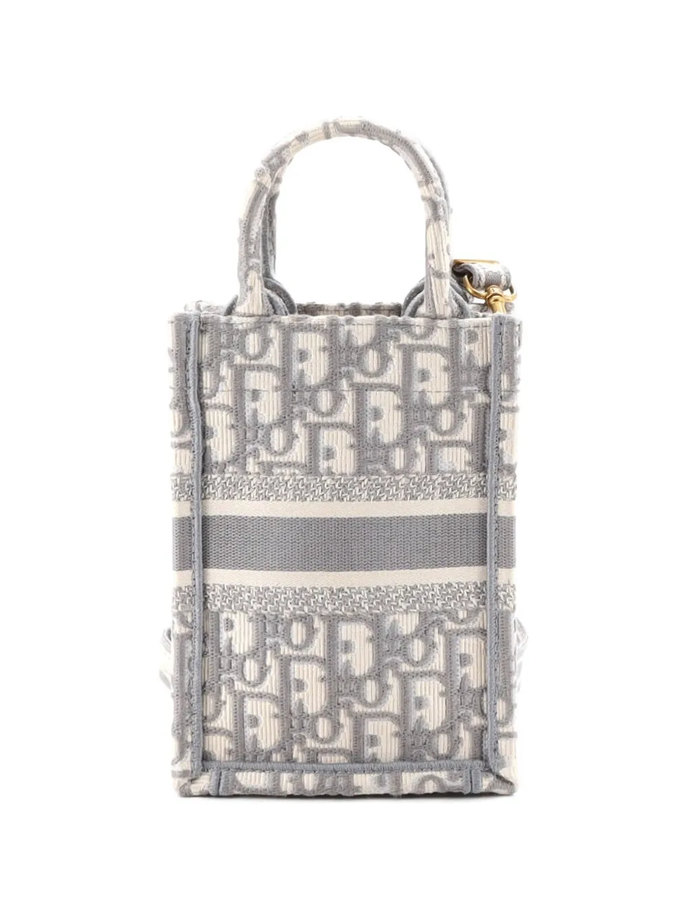 Christian Dior Pre-Owned Book Tote Phone Bag Oblique Canvas Mini crossbody bag - Grau