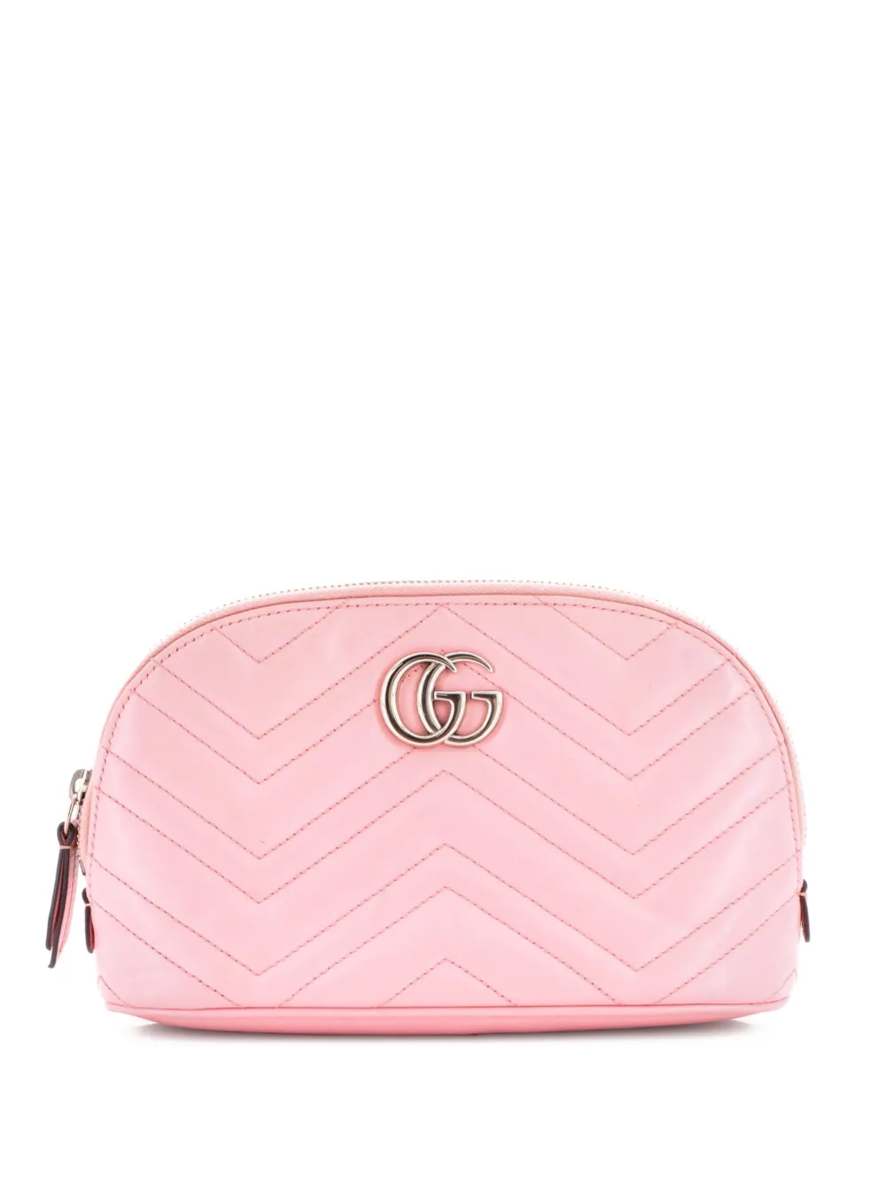 Gucci Pre-Owned GG Marmont Cosmetic Case Matelasse Leather Large pouch - Rosa