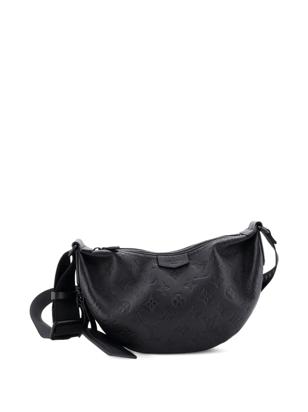 Louis Vuitton Pre-Owned Hamac Handbag Monogram Shadow Leather PM hobo bag - Nero