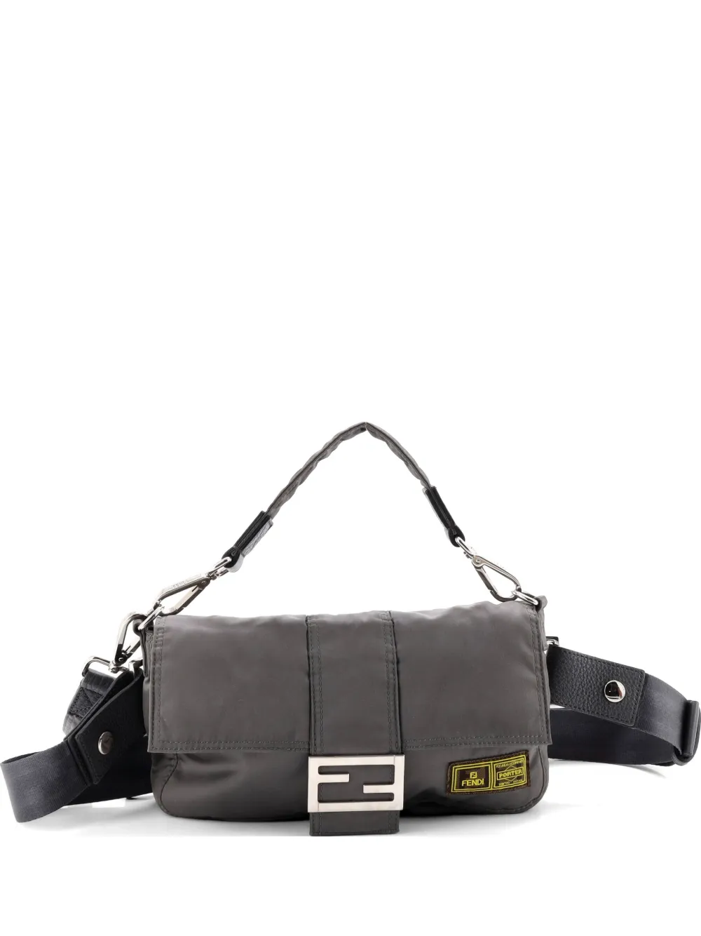 Fendi Pre-Owned Porter Baguette Bag Nylon Medium belt bag - Verde