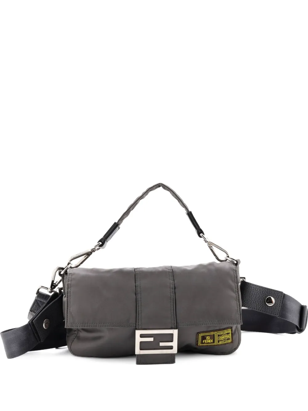 Fendi Pre-Owned Porter Baguette Bag Nylon Medium belt bag - Verde