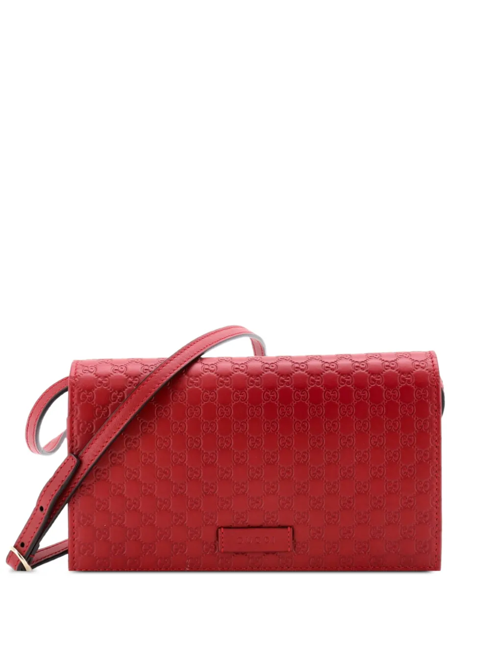 Gucci Pre-Owned Wallet on Strap Microguccissima Leather crossbody bag - Rosso