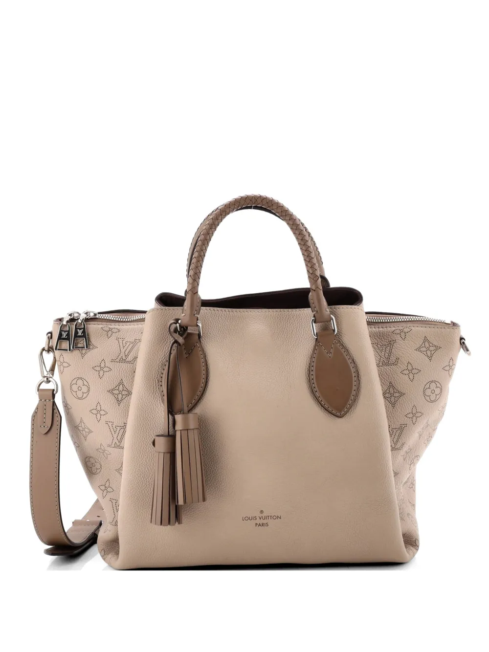 Louis Vuitton Pre-Owned Haumea Handbag Mahina Leather satchel - Toni neutri