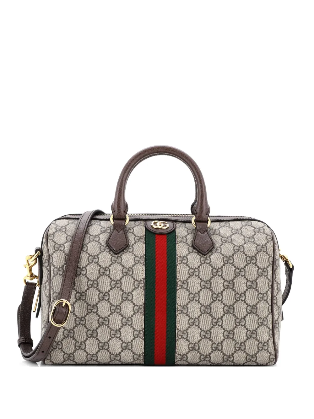 Gucci Pre-Owned Ophidia Convertible Boston Bag GG Coated Canvas Medium satchel - Marrone